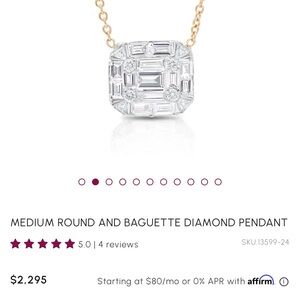 Nicole Rose Jewelry 14K Gold and Diamond 💎 Pendant Necklace